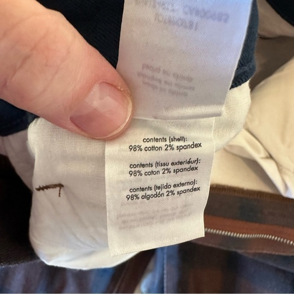 NWT WeWoreWhat color block icon jean brown and navy check plaid 70s inspired - Picture 6 of 10